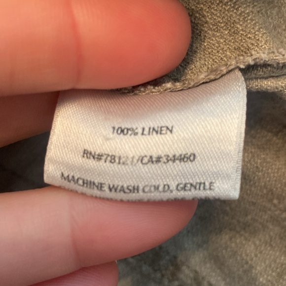 Eileen Fisher Utility Jacket 100% Linen - Picture 10 of 12